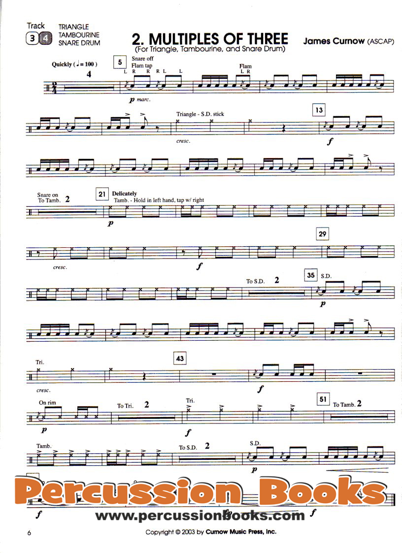 1st Recital Series for Snare Drum Sample 1
